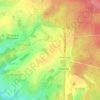Mapa topográfico La Fromantine, altitude, relevo