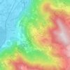 Mapa topográfico Grignaghe, altitude, relevo