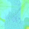 Mapa topográfico Étang de Capestang, altitude, relevo