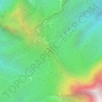 Mapa topográfico Col des Boeufs, altitude, relevo