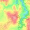 Mapa topográfico La Ville Martin, altitude, relevo
