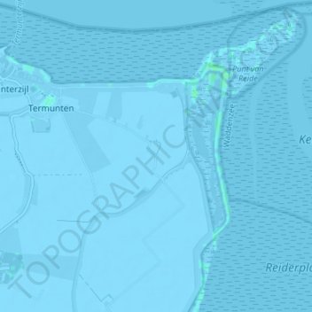 Mapa topográfico Dallingeweer, altitude, relevo