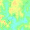 Mapa topográfico Vda. El Trueno, altitude, relevo