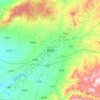 Mapa topográfico 翼城县, altitude, relevo