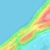 Mapa topográfico Walton Bay, altitude, relevo