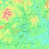 Mapa topográfico 遵义市, altitude, relevo