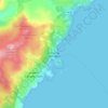 Mapa topográfico Armadale, altitude, relevo