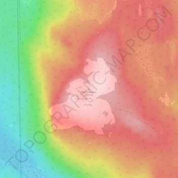Mapa topográfico Vottovaara, altitude, relevo