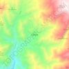 Mapa topográfico Cáchira, altitude, relevo