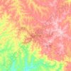 Mapa topográfico Passo Fundo, altitude, relevo