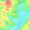 Mapa topográfico Winterbourne Down, altitude, relevo