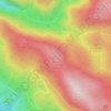 Mapa topográfico Monte Pozzo dell'Orno, altitude, relevo