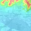 Mapa topográfico Conuco Viejo, altitude, relevo