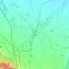 Mapa topográfico Sangar, altitude, relevo