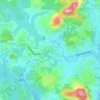 Mapa topográfico Minkoameyos, altitude, relevo