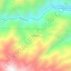 Mapa topográfico Campucana, altitude, relevo