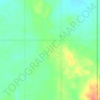 Mapa topográfico Hilda, altitude, relevo