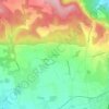 Mapa topográfico Couteron, altitude, relevo