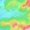 Mapa topográfico Langin, altitude, relevo