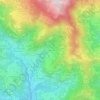 Mapa topográfico Calcinone, altitude, relevo