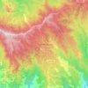 Mapa topográfico Comasagua, altitude, relevo