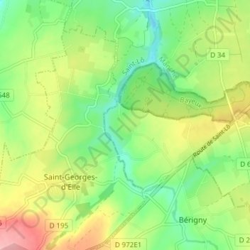 Mapa topográfico Le Gite au Chevreuil, altitude, relevo