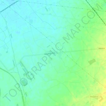 Mapa topográfico Limiti, altitude, relevo