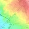 Mapa topográfico Sekaran, altitude, relevo