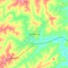 Mapa topográfico Alto Molócue, altitude, relevo