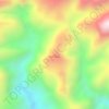Mapa topográfico Buttu Doloan, altitude, relevo