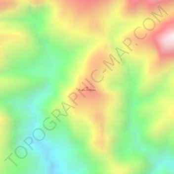 Mapa topográfico Buttu Doloan, altitude, relevo