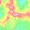 Mapa topográfico Chiles, altitude, relevo