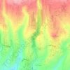 Mapa topográfico Tukad Cepung Artifical Waterfall, altitude, relevo