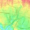 Mapa topográfico Bantarsoka, altitude, relevo