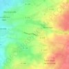 Mapa topográfico Village aux Gras, altitude, relevo