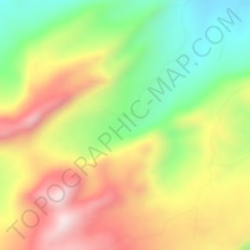 Mapa topográfico El Pital, altitude, relevo