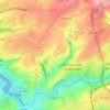 Mapa topográfico Le Breuil, altitude, relevo