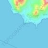 Mapa topográfico Cabo de Gata, altitude, relevo