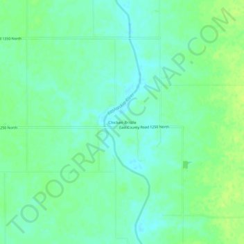 Mapa topográfico Chicken Bristle, altitude, relevo