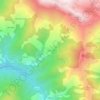 Mapa topográfico Ḷḷanuces, altitude, relevo