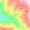 Mapa topográfico Chontay, altitude, relevo