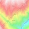 Mapa topográfico Cantumarca, altitude, relevo
