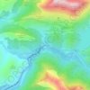 Mapa topográfico Las Salas, altitude, relevo