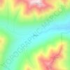 Mapa topográfico Winfield, altitude, relevo