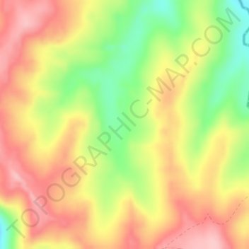 Mapa topográfico Gaspar Simões, altitude, relevo