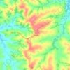 Mapa topográfico Serrote, altitude, relevo