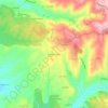 Mapa topográfico Lagoa da Pedra, altitude, relevo