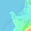 Mapa topográfico Pichidangui, altitude, relevo