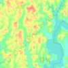 Mapa topográfico Picoaza, altitude, relevo