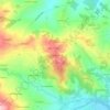 Mapa topográfico Seguzzone, altitude, relevo